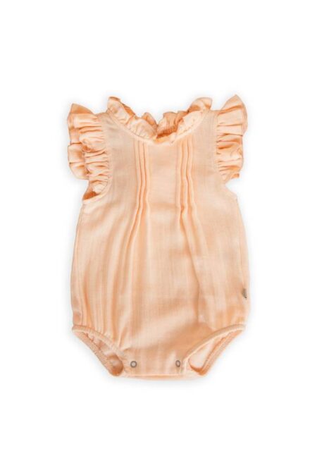 Cayano Baby Girls’ Peach Romper Suit