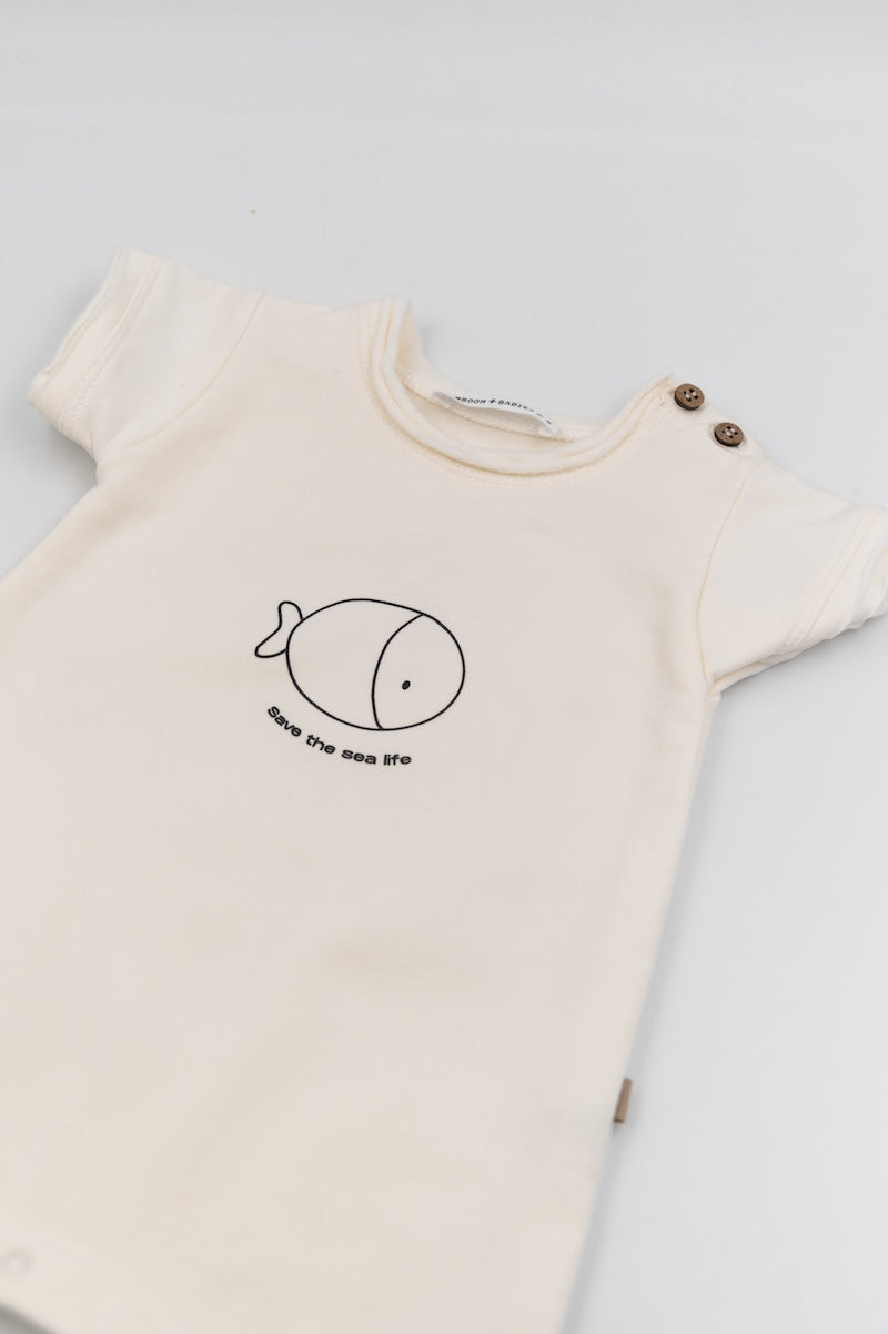 Cayano Girls’ Printed Off-White Jumpsuit - Image 2