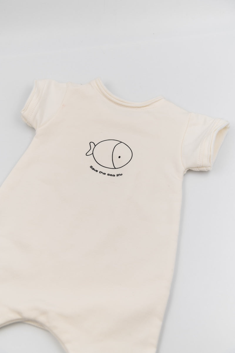 Cayano Girls’ Printed Off-White Jumpsuit - Image 4